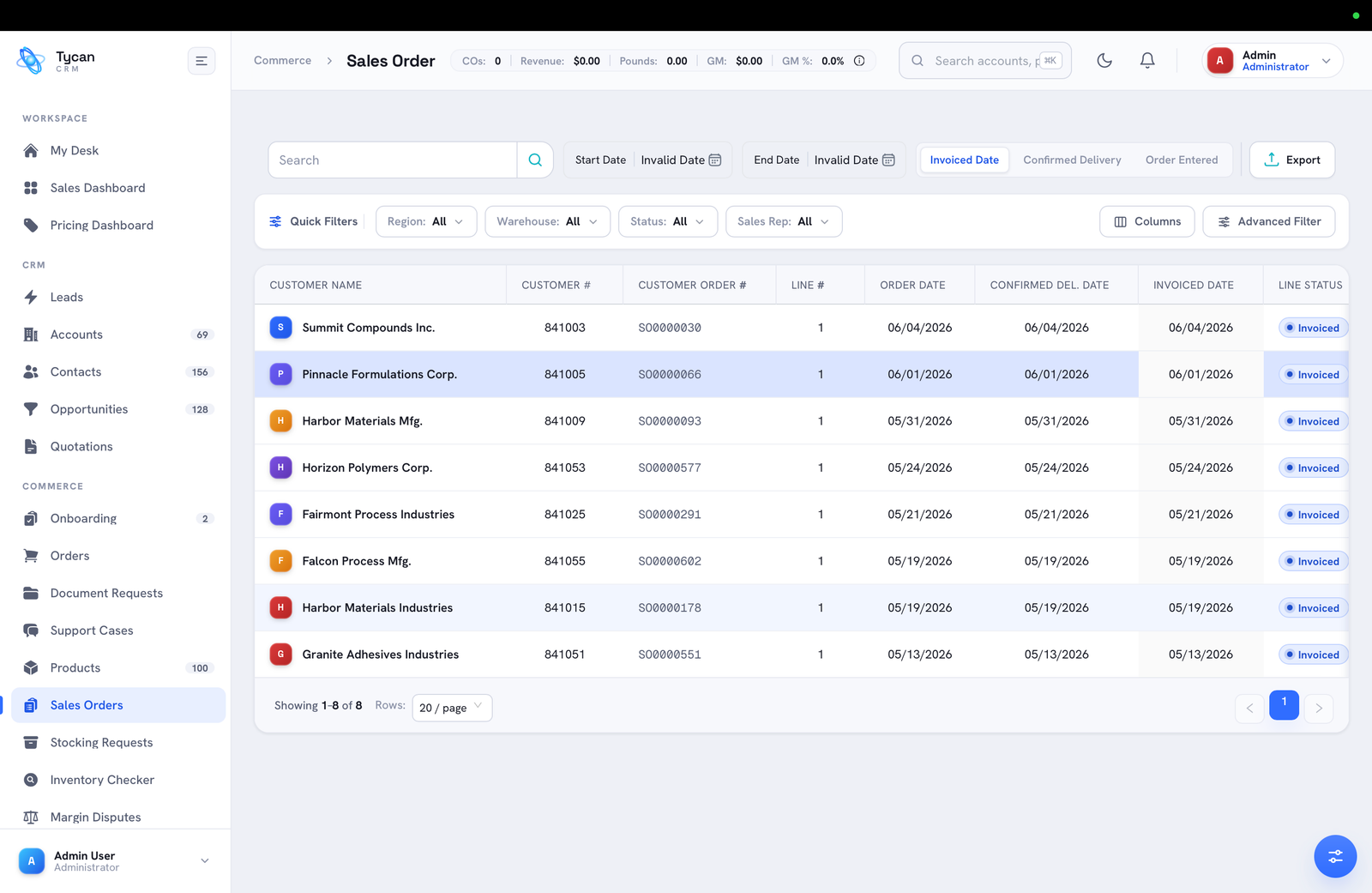 Tycan AI order desk